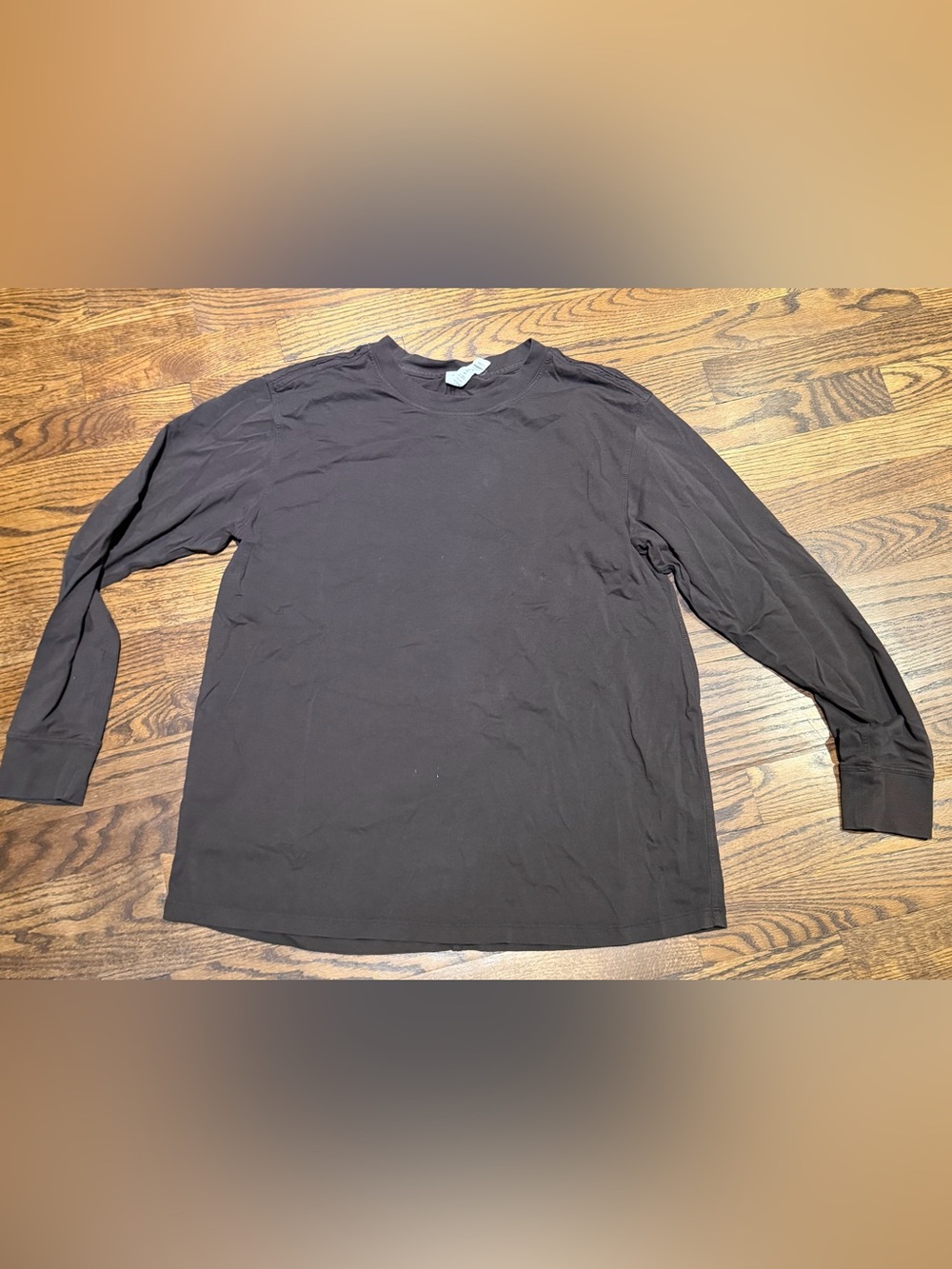 Lululemon All Yours Long Sleeve Tee Brown - size 8
